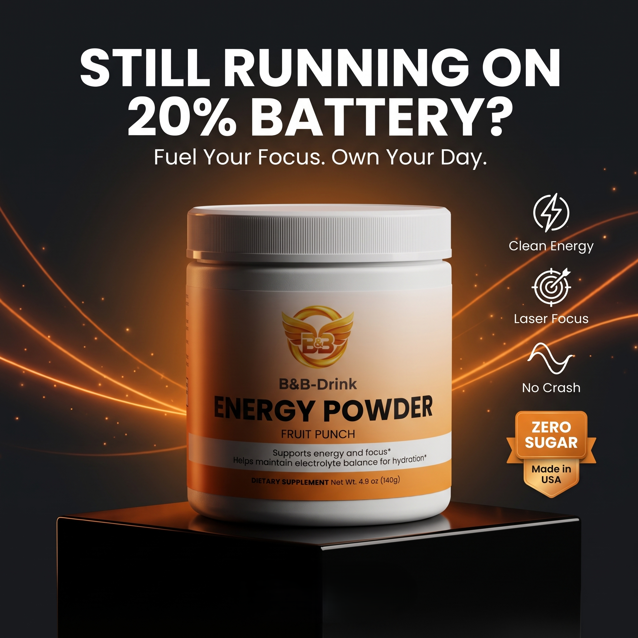 clean energy. sharp focus.  balanced you.