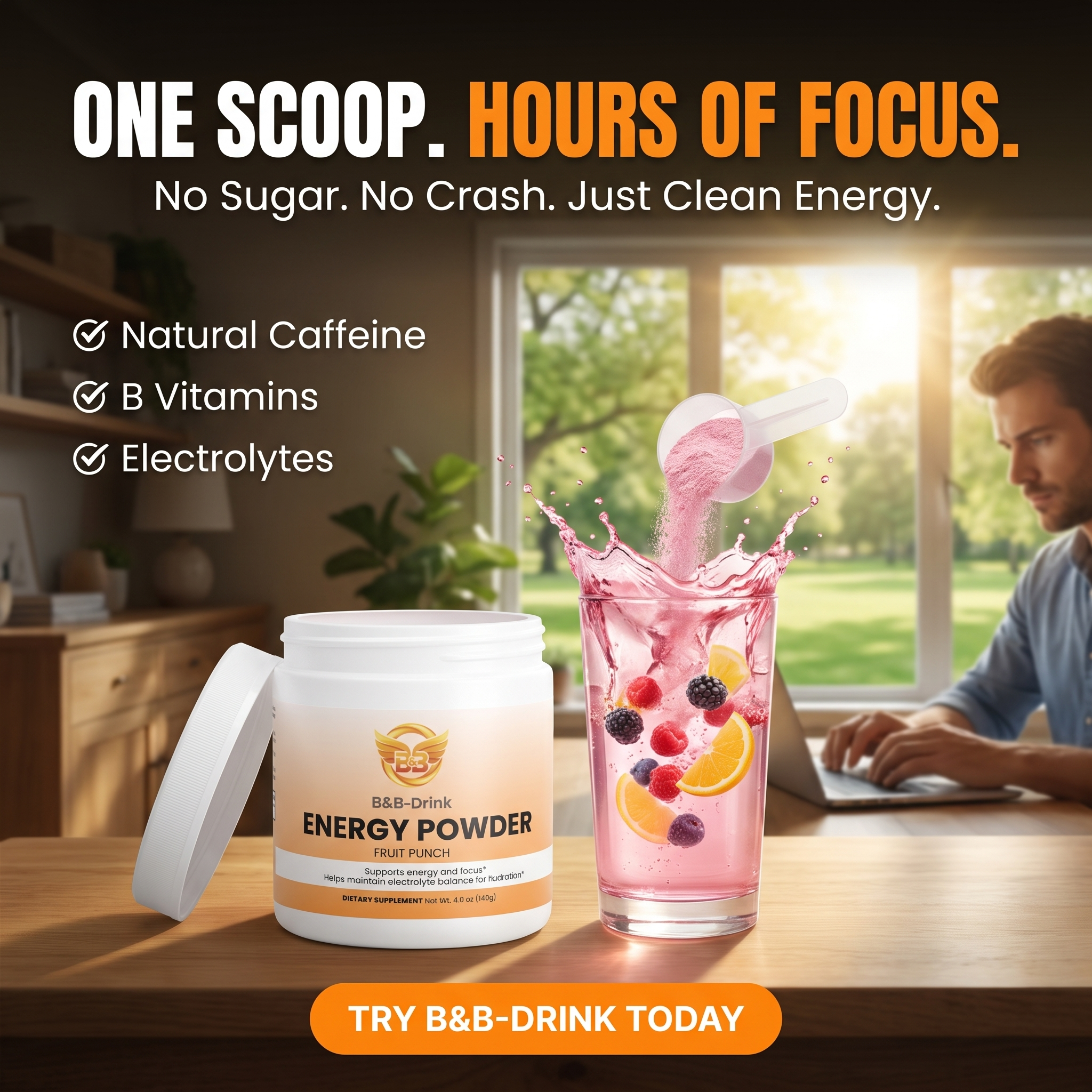 clean energy. sharp focus.  balanced you.