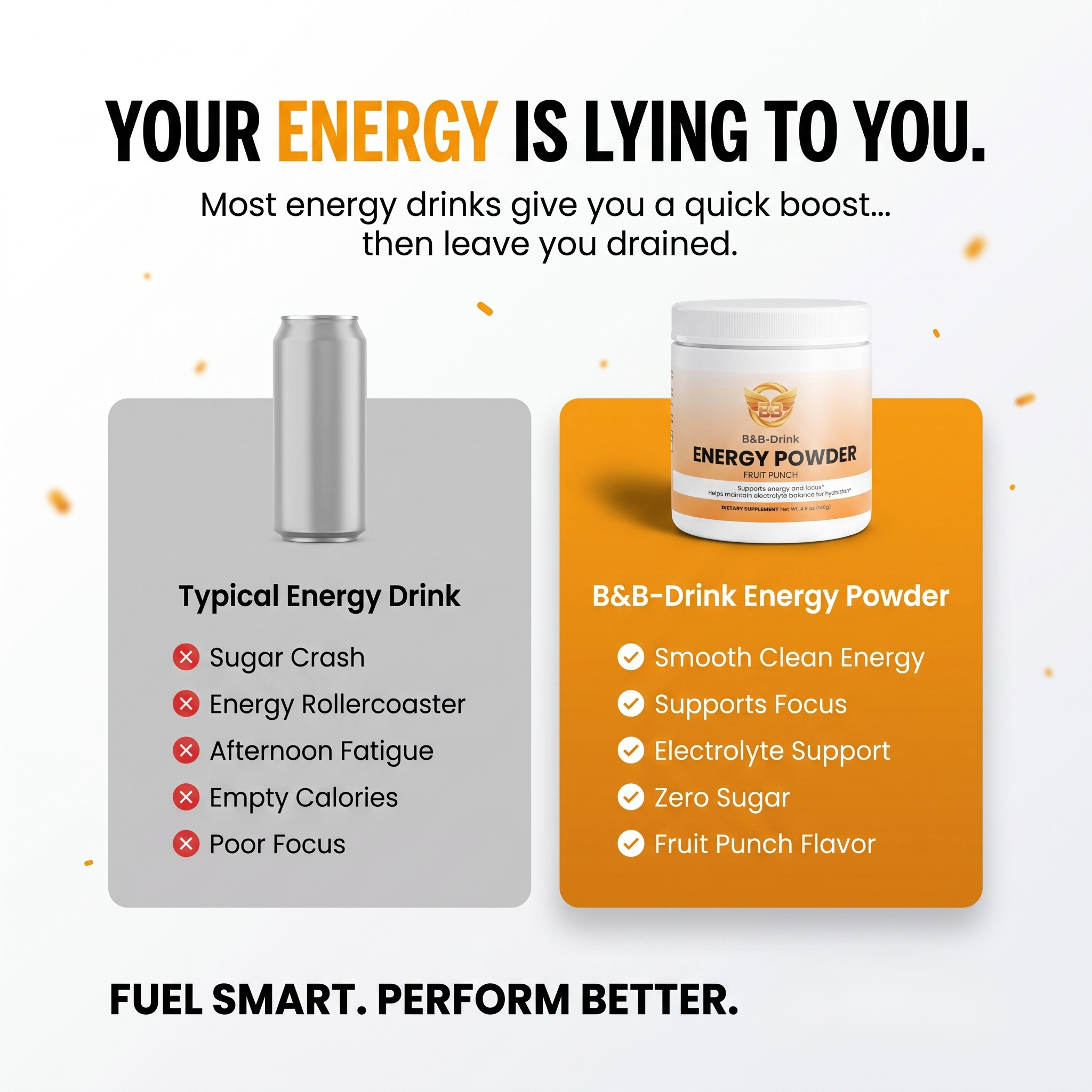 clean energy. sharp focus.  balanced you.