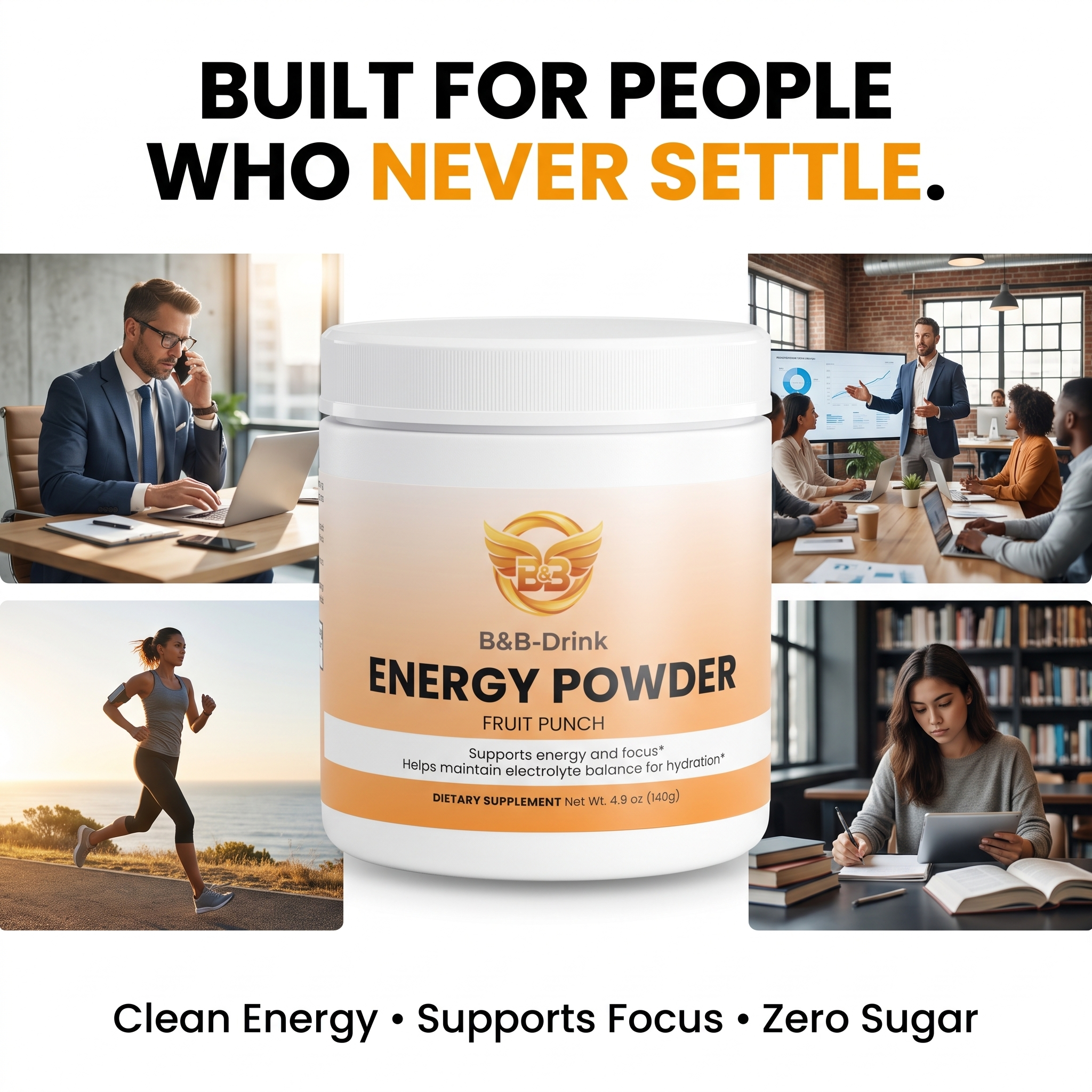 clean energy. sharp focus.  balanced you.